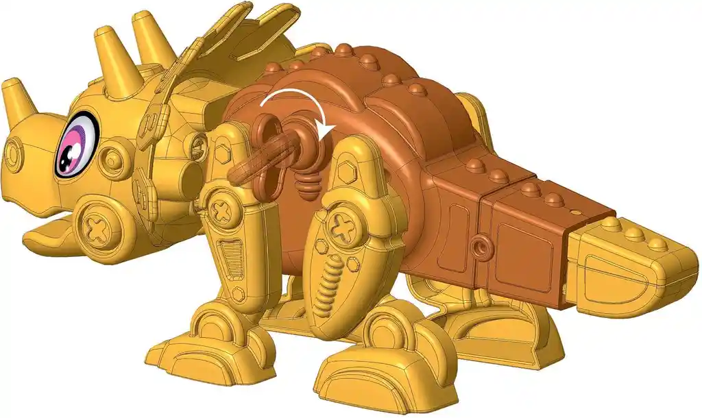 Juego Didáctico Dino Bot Robot Armable Triceratop Para Niños