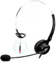 Diadema Mono Auricular Callcenter 3.5mm Microfono Flexible