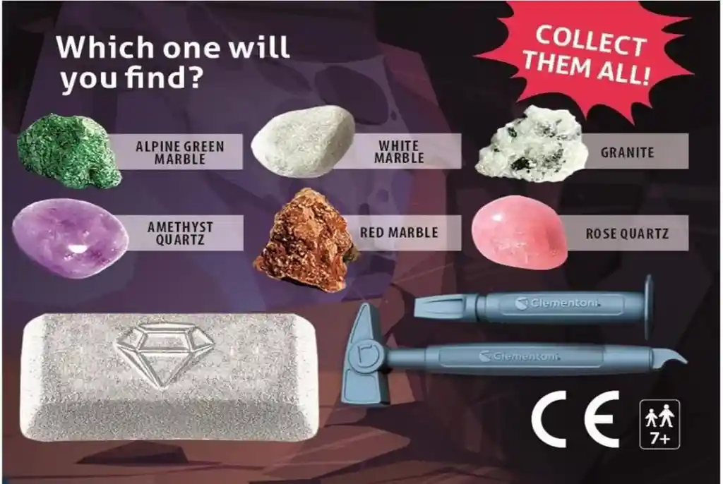 Juego Educativo Descubre Minerales Reales Clementoni Niños