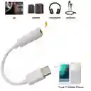 Adaptador Usb 3.1 Tipo-c A Auxiliar 3.5 Audifono Micrófono