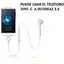 Adaptador Usb 3.1 Tipo-c A Auxiliar 3.5 Audifono Micrófono