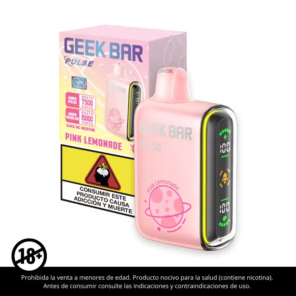 Vape Geek Bar Pulse Pink Lemonade 15.000 Puffs