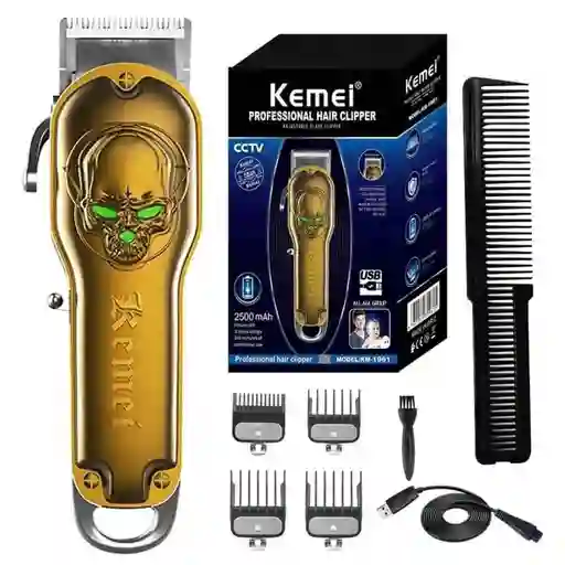 Maquina Para Cortar Pelo Profesional Kemei Calavera Modelo Km-1961