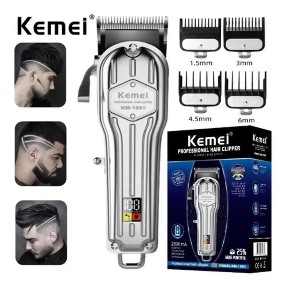 Maquina Profesional Peluquera Kemei Km-1983