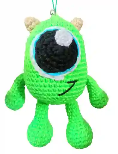 Amigurumi Mike Wazowski Llavero Mike Wazowski