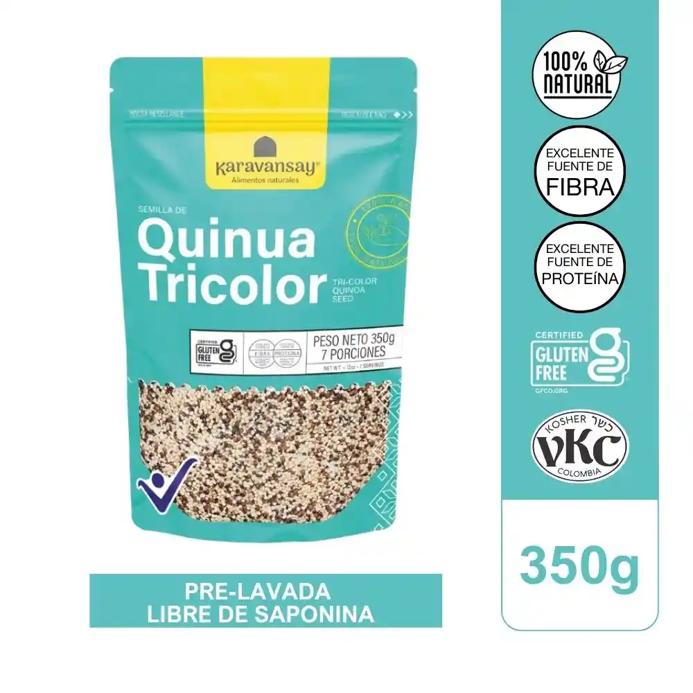 Semilla De Quinua Tricolor - Karavansay 350g