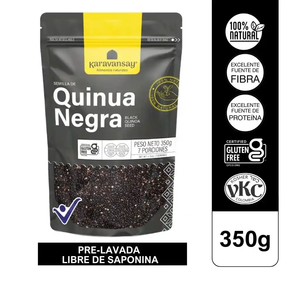 Semilla De Quinua Negra - Karavansay 350g