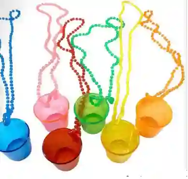Copa Aguardientera Con Collar Neon X6
