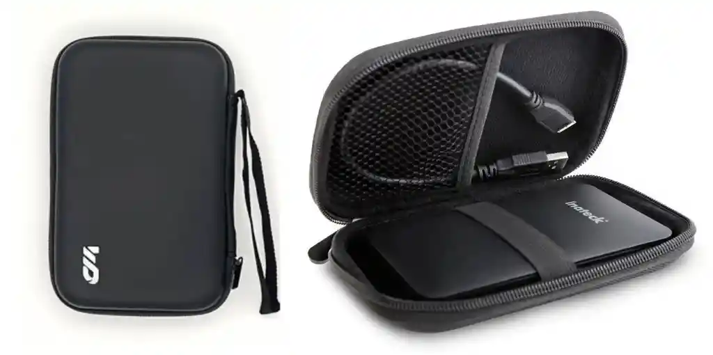 Estuche Protector Disco Duro Externo Semi Rigido Negro