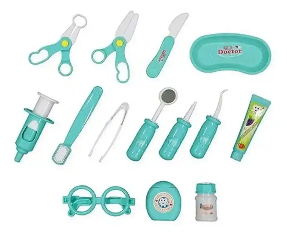 Juego Educativo Kit Pequeño Odontologo Clinica Dental 13 Pcs