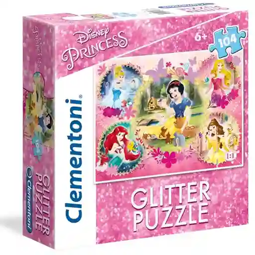 Rompecabezas Princesas Disney Brillo Clementoni Para Niños