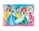 Rompecabezas 104 Piezas Princesas Disney Con Gemas Mágicas
