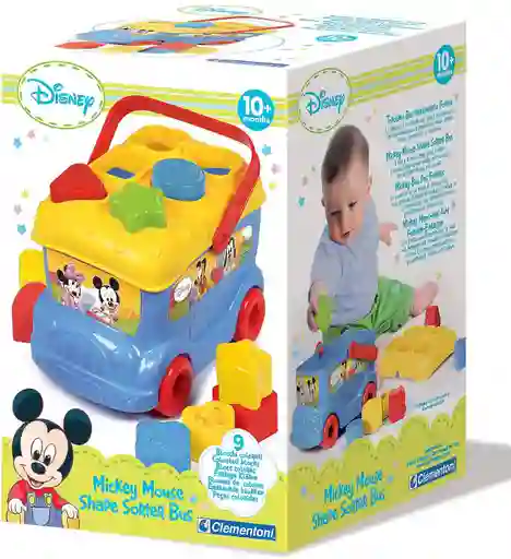 Juego Didácticos Sensorial Autobús Formas Mickey Para Niños