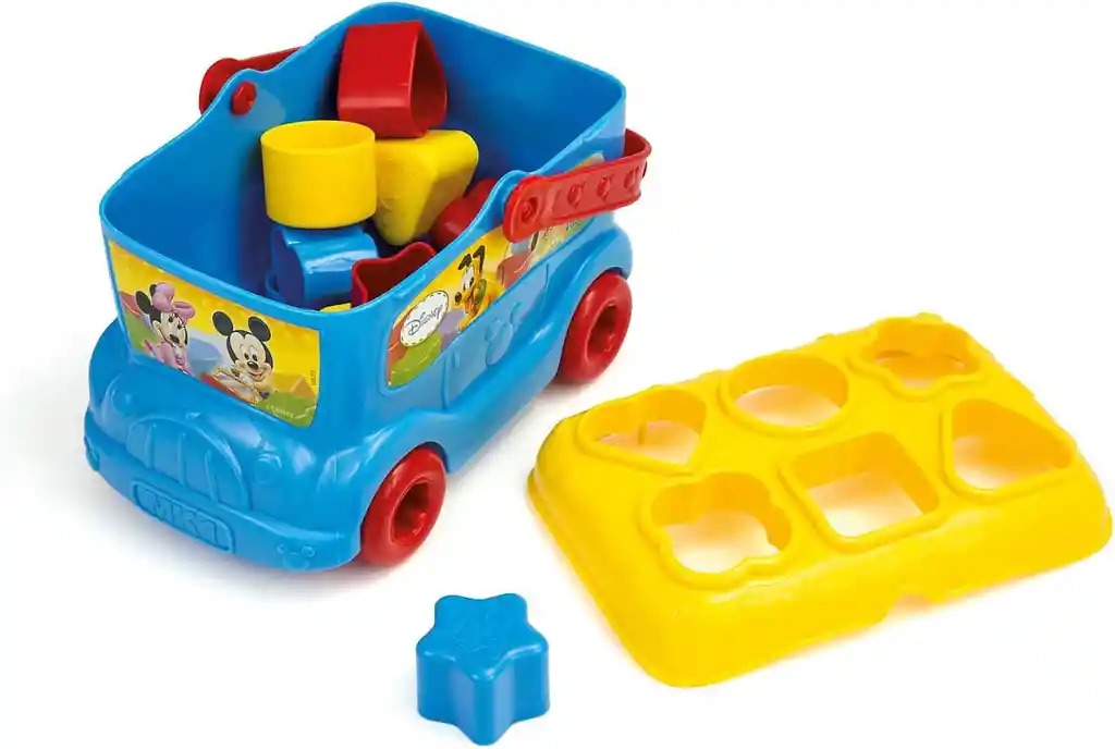 Juego Didácticos Sensorial Autobús Formas Mickey Para Niños
