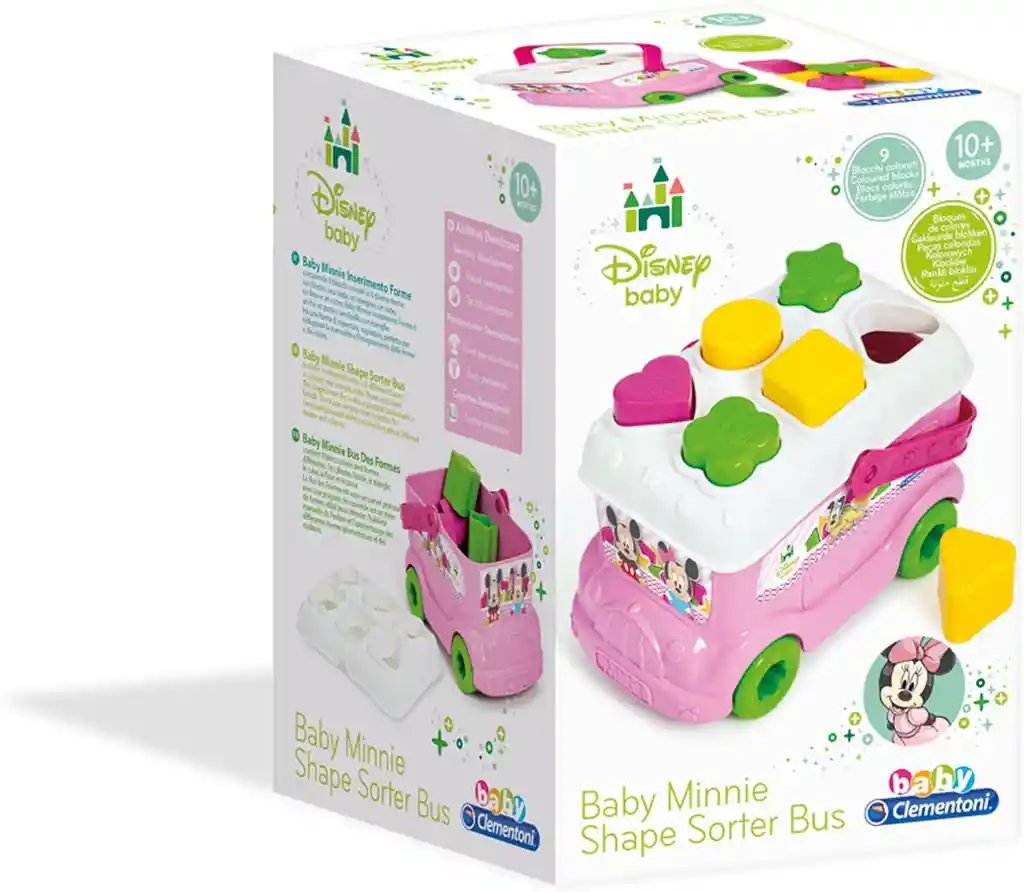 Juego Didácticos Sensorial Autobús Formas Rosa Para Niños