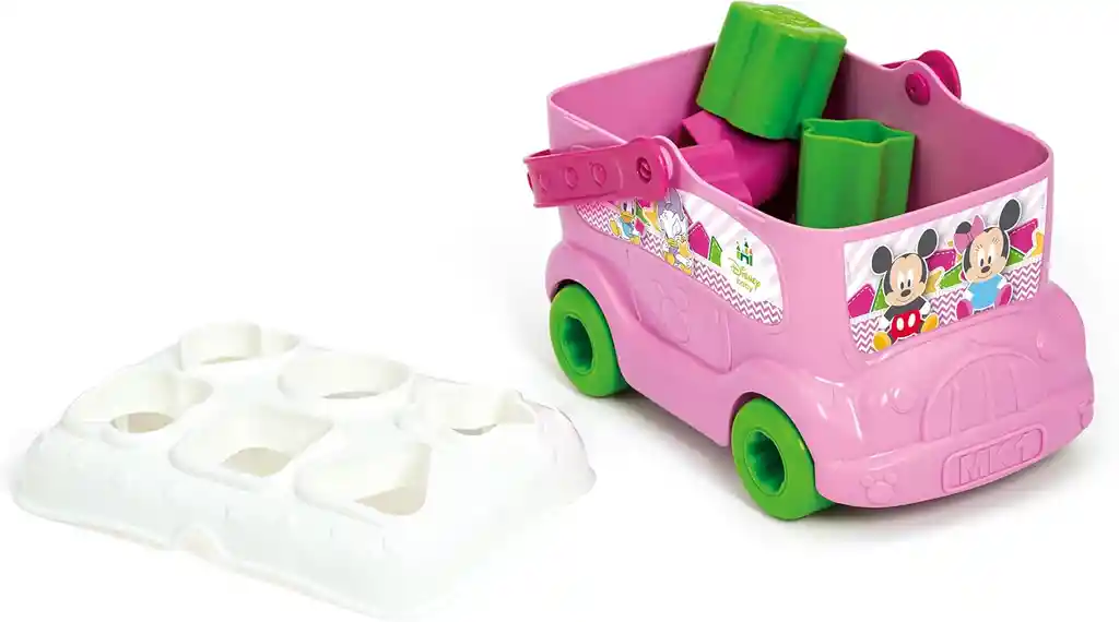 Juego Didácticos Sensorial Autobús Formas Rosa Para Niños