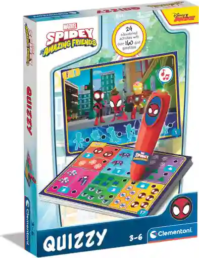 Juego Didáctico Quizzy Bolígrafo Interactivo Spidey Niños