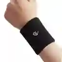 Muñequera Sudor Fitness Deportes Gym Color Negro