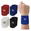 Muñequera Sudor Fitness Deportes Gym Color Azul