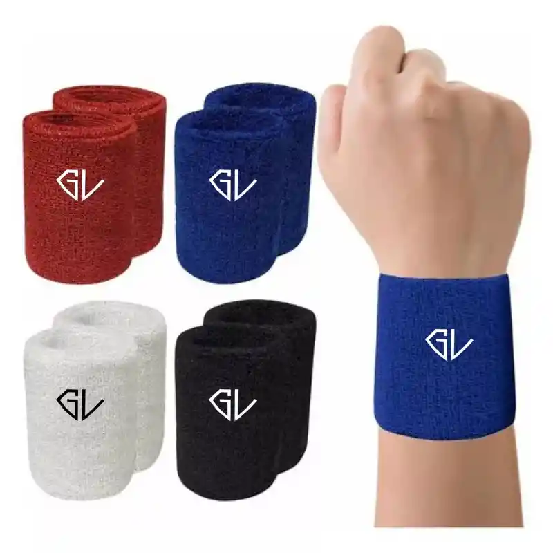 Muñequera Sudor Fitness Deportes Gym Color Azul