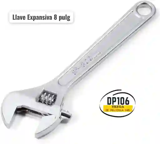 Llave Expansiva 8 Pulg Llave Inglesa Ajustable