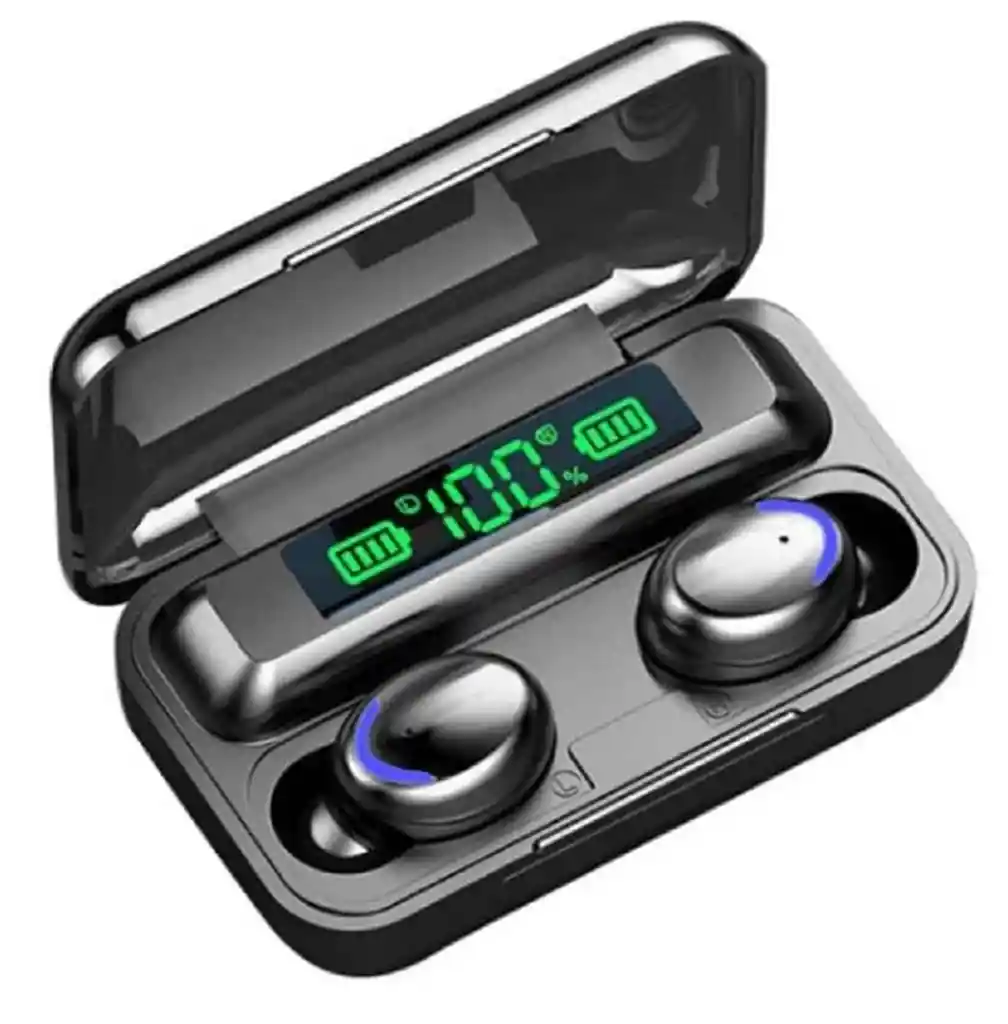 Audífonos In-ear Inalámbricos Bluetooth F9-5 Negro Power Banck