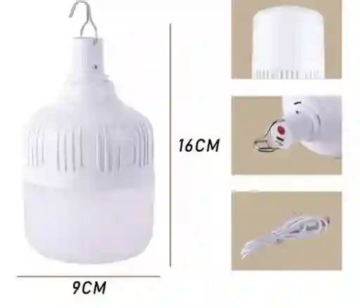Bombillo Led Recargable 20w Lampara De Emergencia