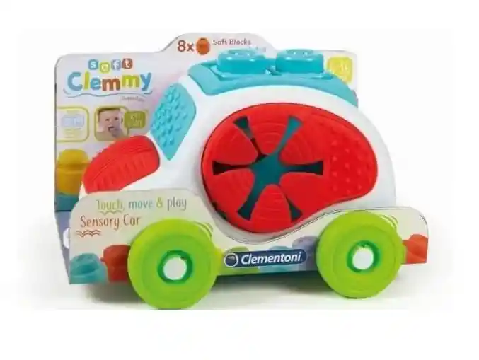 Juego Didáctico Sensorial Carro Con Bloques Para Bebés