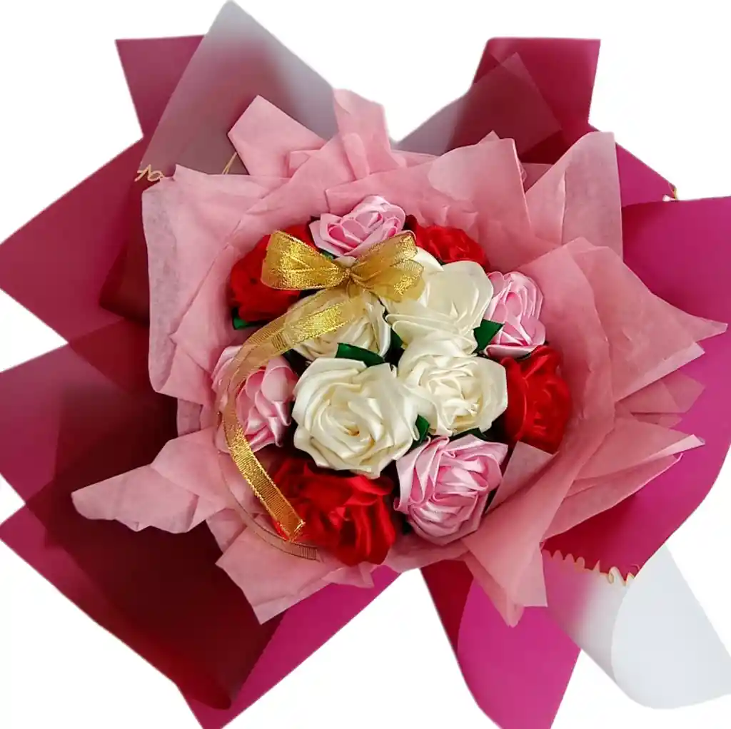 Ramo De Rosas Rojas Amor Eterno