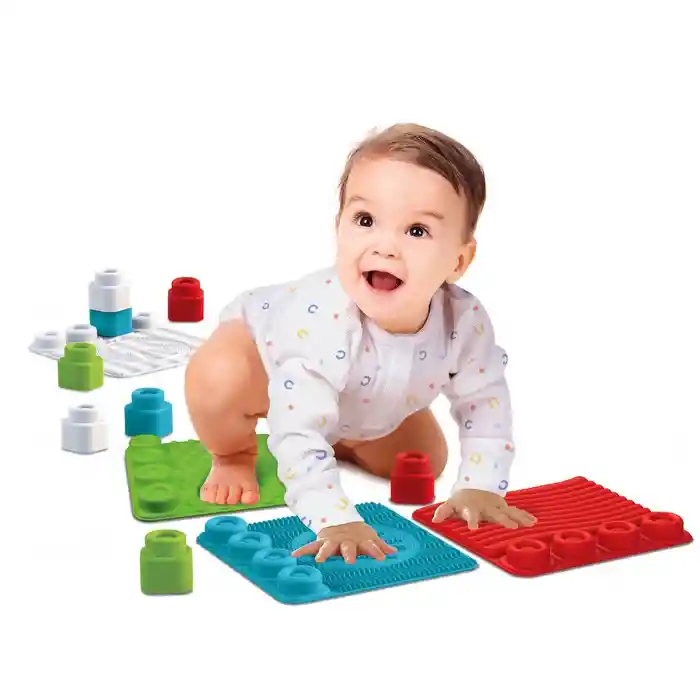 Juego Didáctico Encajables Camino Táctil Sensorial Bebés