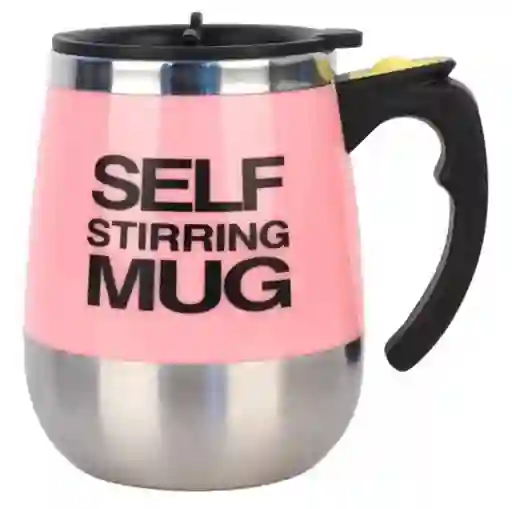Vaso Taza Pocillo Mezclador Elèctrico Mug Cafe 400ml Rosado