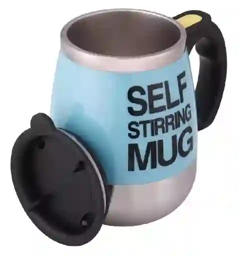 Vaso Taza Pocillo Mezclador Elèctrico Mug Cafe 400ml Azul Claro