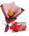 Rosa Con Chocolates Amor Eterna