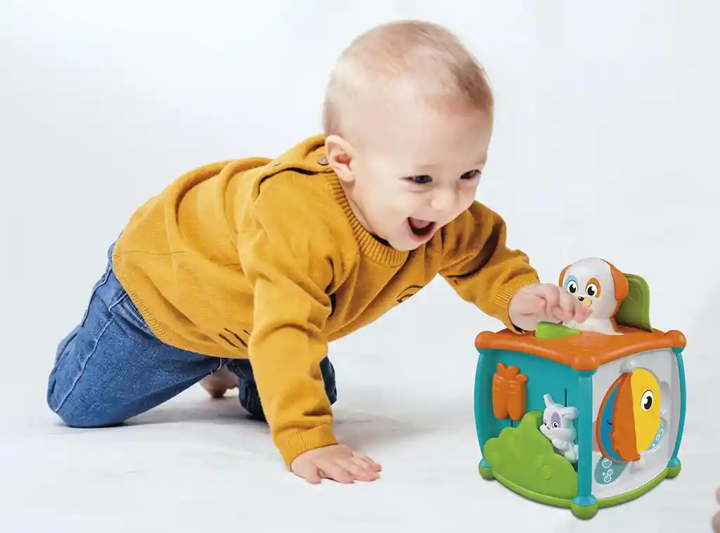 Juego Didáctico Cubo Actividades Peekaboo Para Bebés