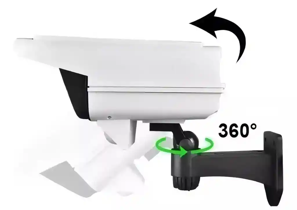 Lámpara Con Panel Solar Sensor De Movimiento Tipo Cámara