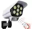Lámpara Con Panel Solar Sensor De Movimiento Tipo Cámara