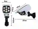 Lámpara Con Panel Solar Sensor De Movimiento Tipo Cámara
