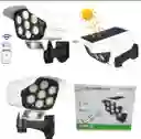 Lámpara Con Panel Solar Sensor De Movimiento Tipo Cámara
