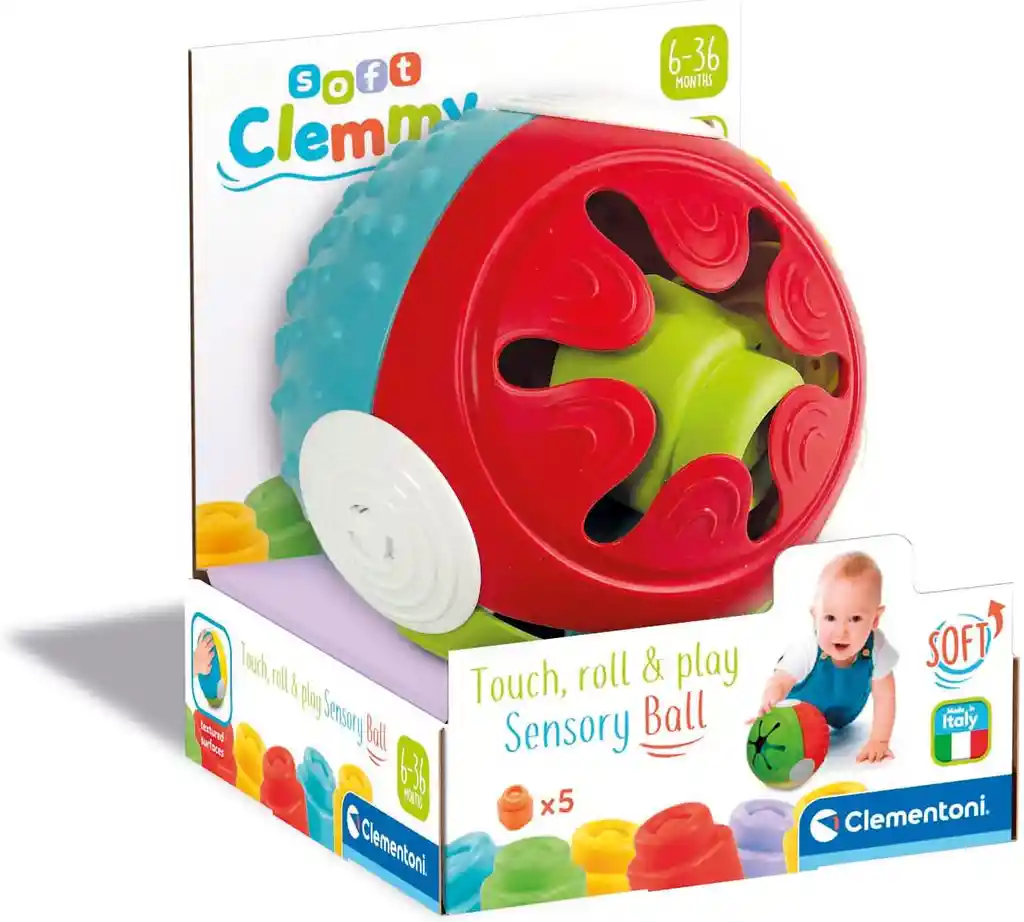 Juego Sensorial Pelota Rodante Clementoni Para Bebés