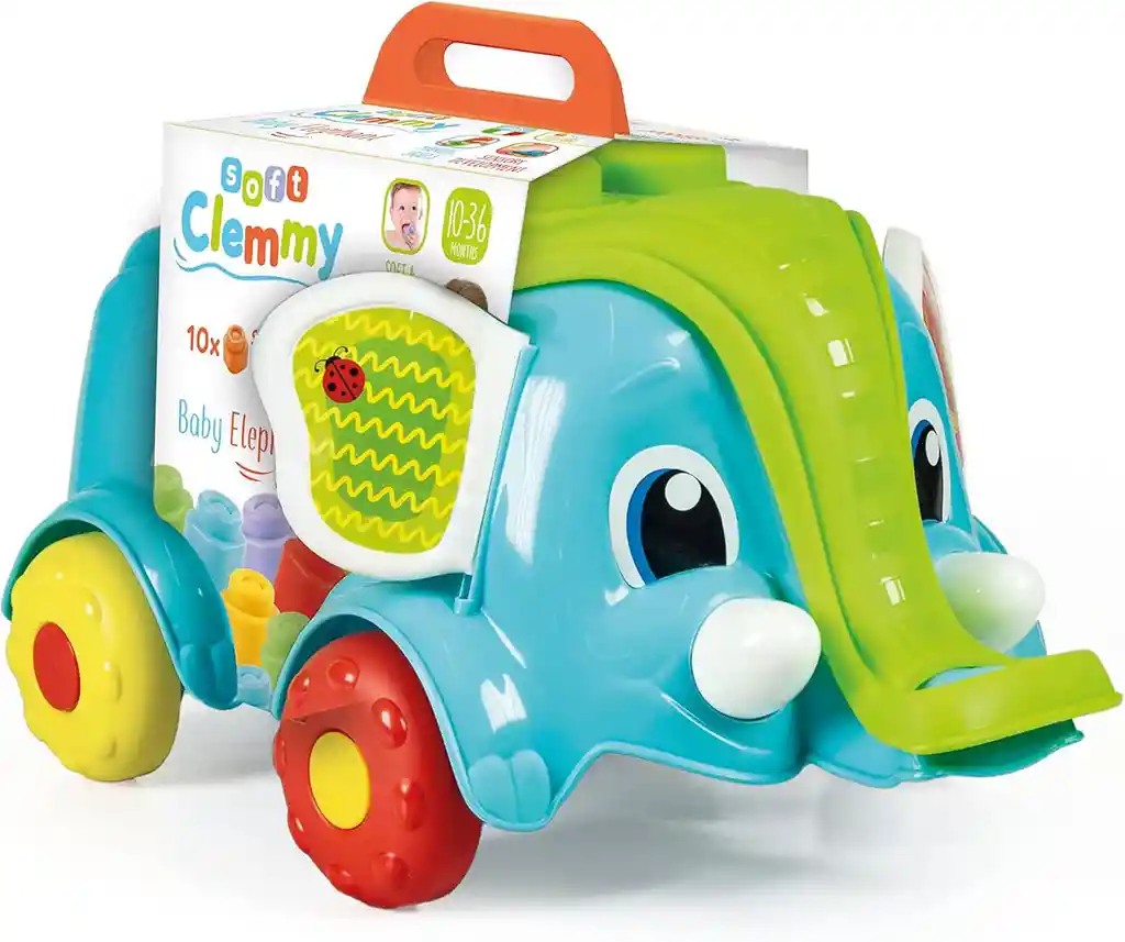 Juego Didáctico Elefante Colorido Para Empujar Para Bebés