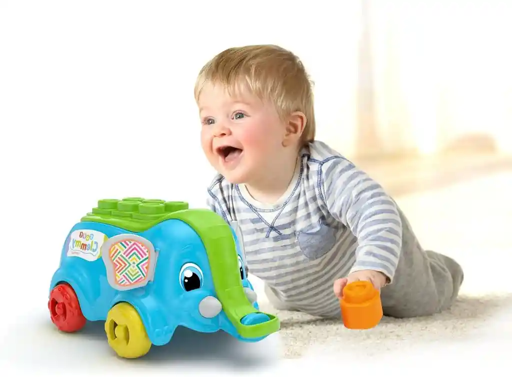 Juego Didáctico Elefante Colorido Para Empujar Para Bebés