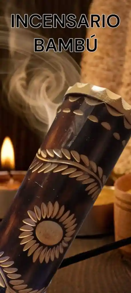Incensario De Bambu ( 28cm X 8cm)