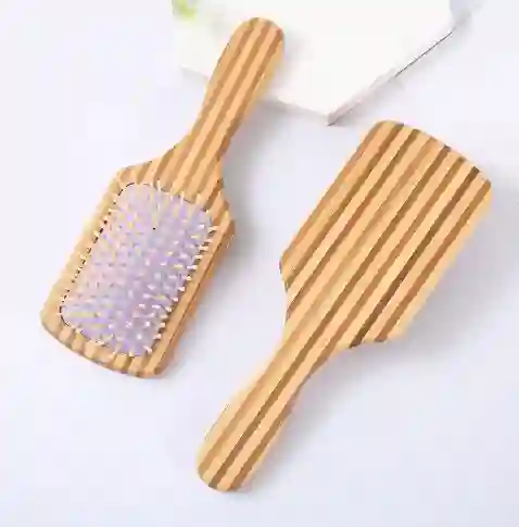 Cepillo Desenredante De Bambu Madera