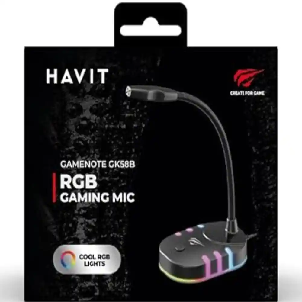 Micrófono Havit Rgb
