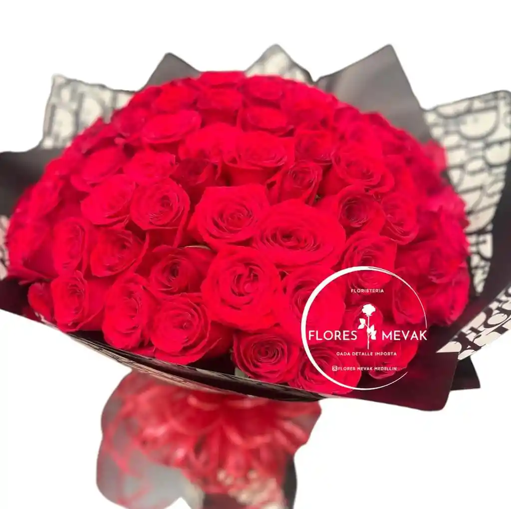 Flores Rosas Rojas X100,.