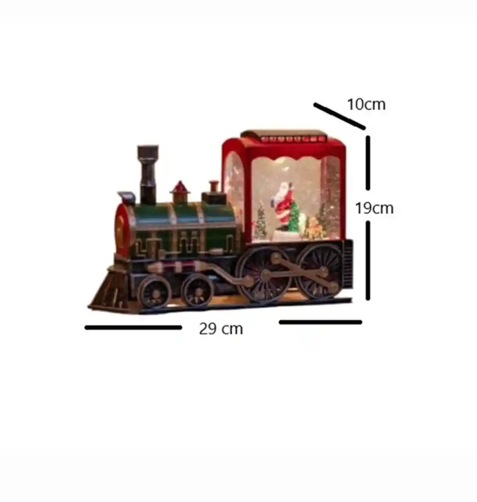 Decoración Navideña Hermoso Tren Musical Lámpara