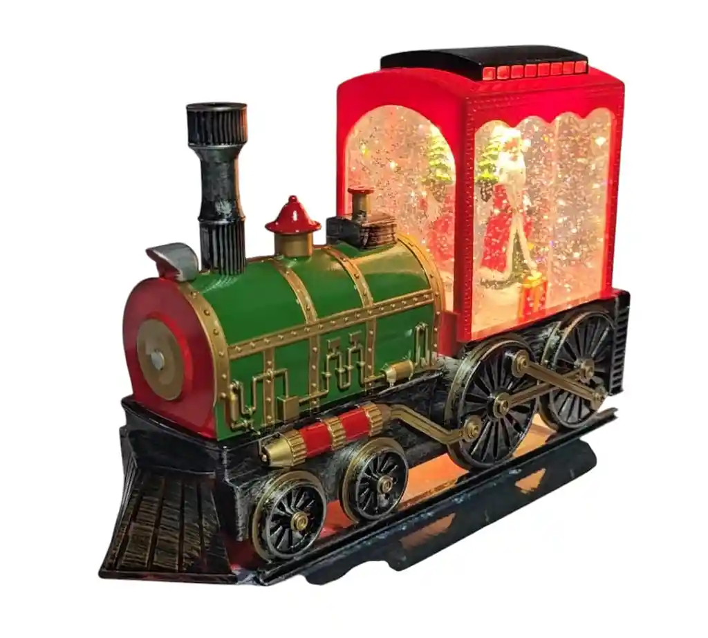 Decoración Navideña Hermoso Tren Musical Lámpara