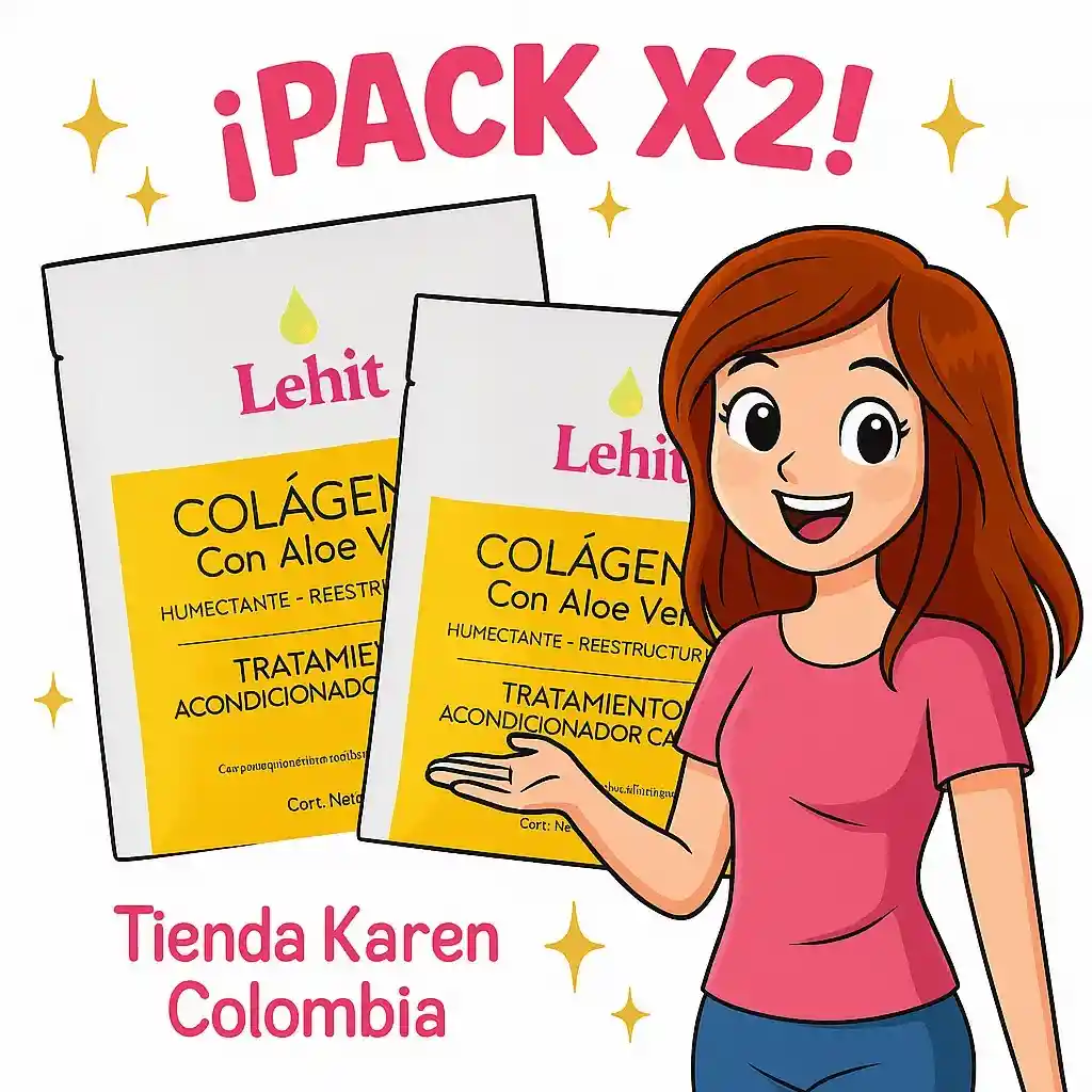 	 Lehit Tratamiento Capilar Colageno X2 Sobres De 30gr