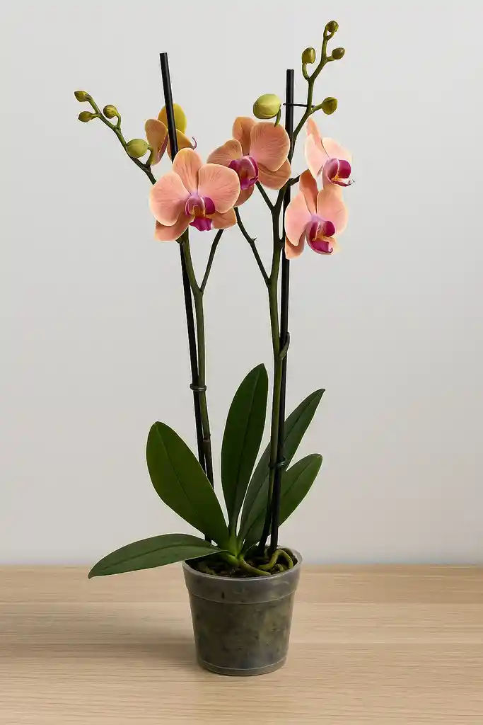 Orquidea Salmon X2 Tallos