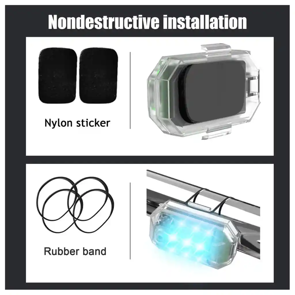 Luz Led Bicicleta Recargable Anticolisión Seguridad